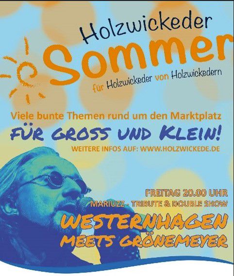 Von Fretag bis Samstag (25. und 26,August) wird der Holzwickeder Sommer offiziell auf dem Marktplatz gefeiert. (Foto: Flyer)