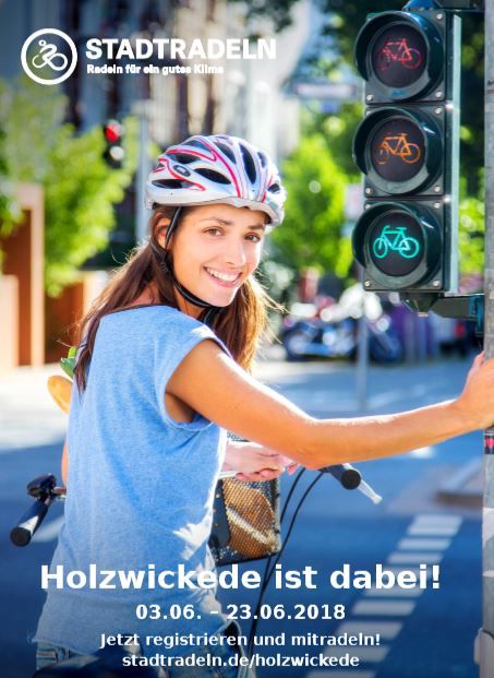 Die Umweltbeauftragte der Gemeinde, Tanja Flormann, stellte heute den offiziellen Flyer (Bild) zur Aktion Stadtradeln vor. (Foto: Gemeinde Holzwickede)