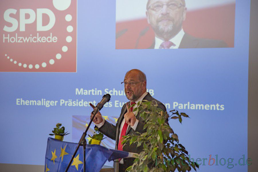 Hielt ein flammendes Plädoyer für Europa beim Jahresempfang der SPD Holzwickede: der ehemalige Präsident des EU-Parlaments Martin Schulz (MdB). (Foto: P. Gräber - Emscherblog)
