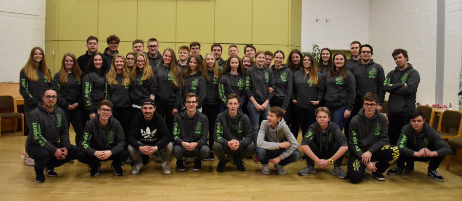 Die Teilnehmer des Mitarbeitenden-Wochenendes der Ev. Jugend Holzwickede und Opherdicke in der Jugendbildungsstätte Nordwalde. (Foto: privat)