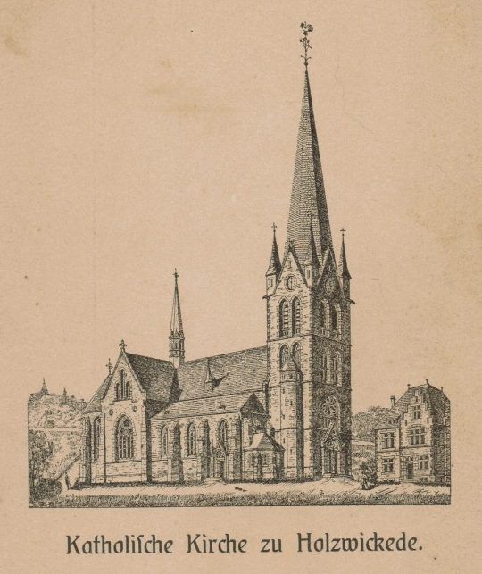 Diese Grafik zeigt die katholische Liebfrauenkirche kurz nach ihrer Errichtung. (Foto: Historischer Verein)