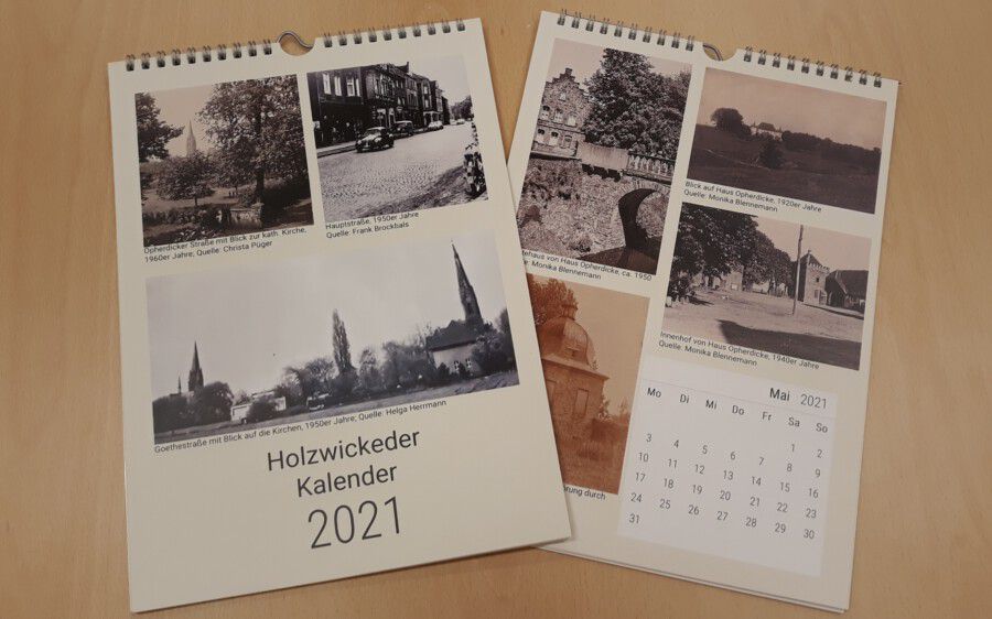 Der Kalender der Aktiven Bürgerschaft für das Jahr 2021 zeigt alte Ansichten aus Holzwickede. (Foto: Aktive Bürgerschaft)