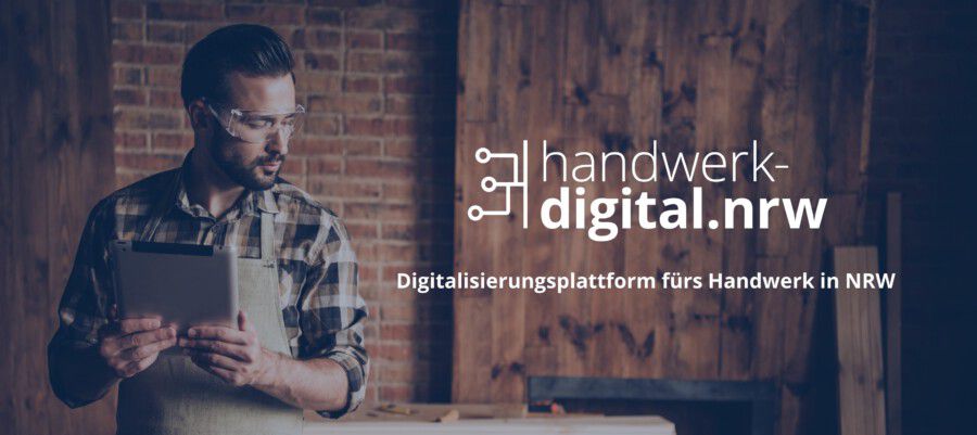 Eine neue Plattform im Intrnet bietet Tipps rund um das Thema Digitalisierung für Handwerksbetriebe in ganz NRW- (Foto: Roman Samborskyi / handwerk-digital.nrw/ Shutterstock.com)