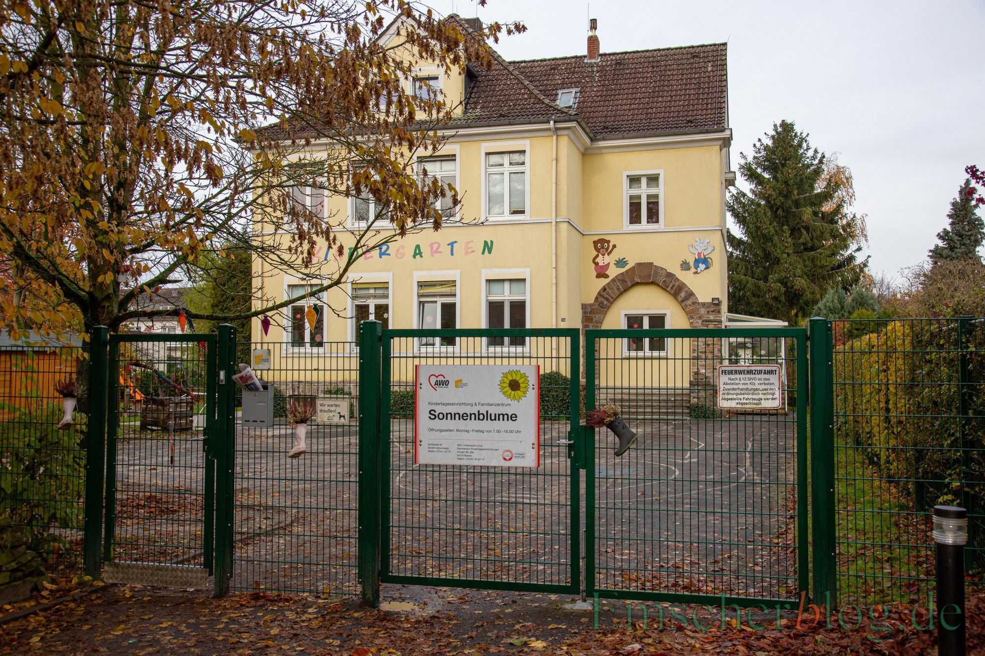 Die Folgenutzung der Immobilie beschäftigt derzeit die Politik. SPD und auch FDP haben jetzt eigene Anträge dazu gestellt. der AWO-Kindergarten in Opherdicke. (Foto: P. Gräber - Emscherblog.de)