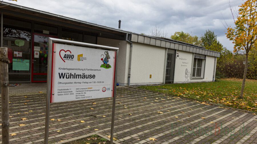 Eine von rund 60 Kindertageseinrichtungen der AWO Ruhr-Lippe-Ems: die Kindertagesstätte "Wühlmäuse" an der Friedhofstraße. (Foto: P. Gräber - Emscherblog)