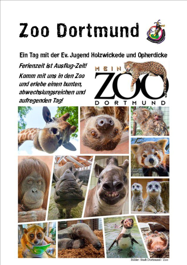 t einem Ausflug in den Dortmunder Zoo startet das Ausflugsprogramm der Ev. Jugend am 19. Oktober. (Foto: Ev. Jugend)