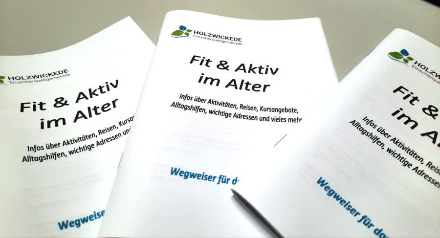 Wegweiser "Fit & Aktiv im Alter" für Senioren. (Foto: Gemeinde Holzwickede)