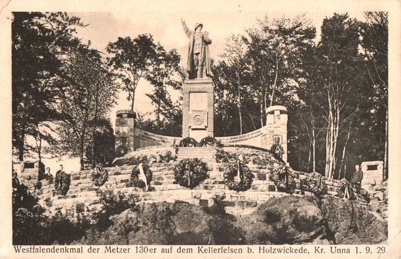 Diese alte Postkarte zeigt das Kellerkopf-Denkmal im 1920/30. (Foto: Archiv)