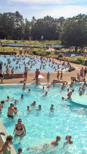 Etwas mehr als 70.000 Badegäste zählt das Freuibad Schöne Flöte dieses Jahr. Am Sonntag endet die Freibadsaison. (Foto: Petetr Gräber)