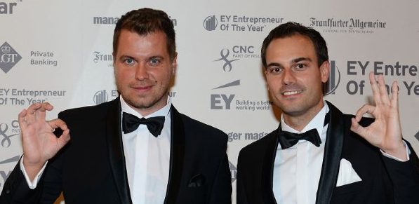 UNIQ Gründer Daniel Krahn und Daniel Marx, inzwischen sind sie erfolgreich im Rennen um den Entrepreneur of the Year Awards in Berlin. (Foto: UNIQ)