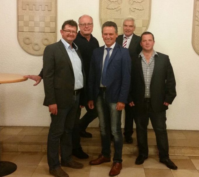 Der neugewählte CDU-Fraktionsvorstand: Frank Lausmann, Dieter Buckemüller, Frank Markowski, Roland Schütrtforth und Marco Lammert. (Foto: CDU)