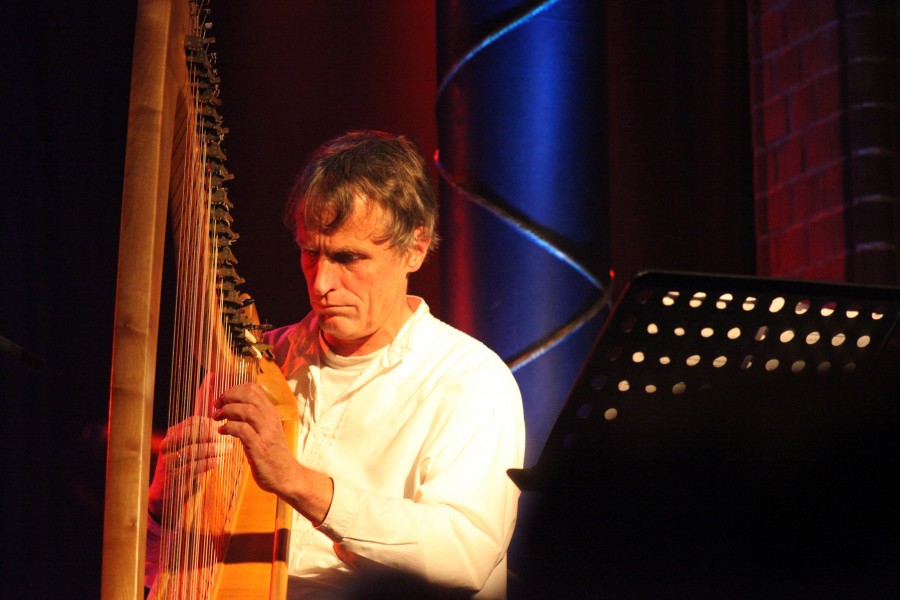 Gastiert auf Haus Opherdicke: der Harfenist Tom Daun – Foto: Sybille Anneck