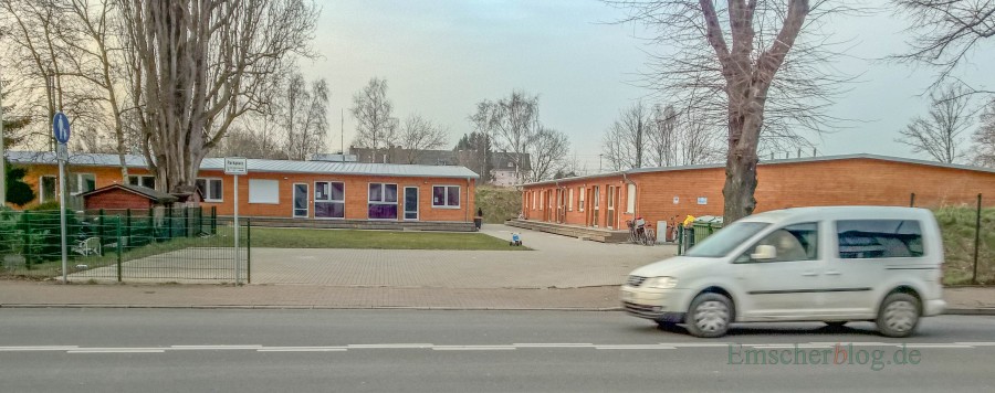 Die neuen Flüchtlingsunterkünfte an der Bahnhofstraße 11 und 11a weisen erhebliche Baumängel auf. (Foto: P. Gräber - Emscherblog.de)