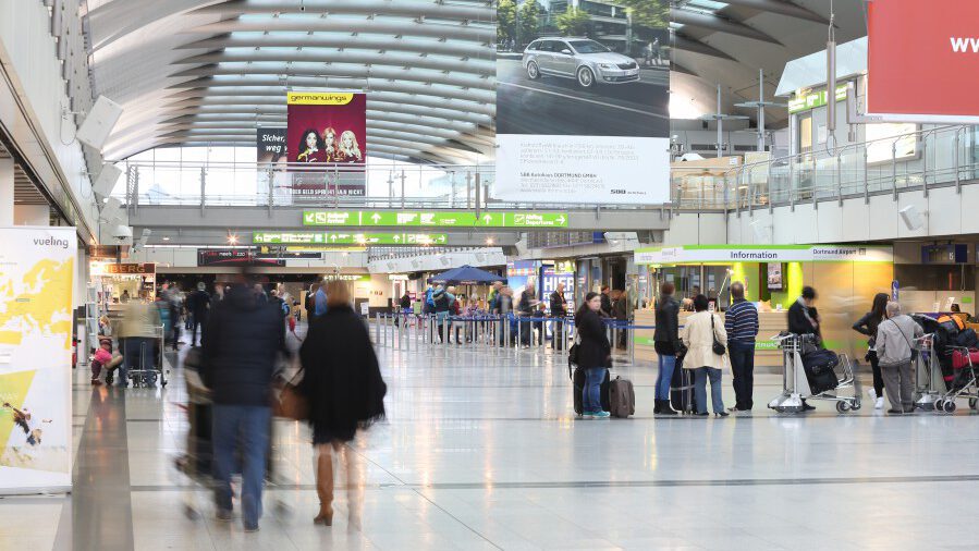 Die Zahl der Passagiere sank im Jahr 2020 im Vergleich zum Rekordvorjahr 2019 um mehr als die Hälfte. Insgesamt nutzen rd. 1.22 Mio. Fluggäste den Dortmund Airport im Jahr 2020 für eine Reise. (Foto: Dortmund Airport)
