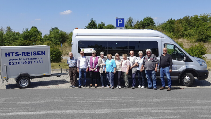 Die Reisegruppe des Partnervereins Holzwickede-Colditz auf ihre Sommertour nach Colditz - der ersten nach zweijähriger Pause. (Foto: privat) 