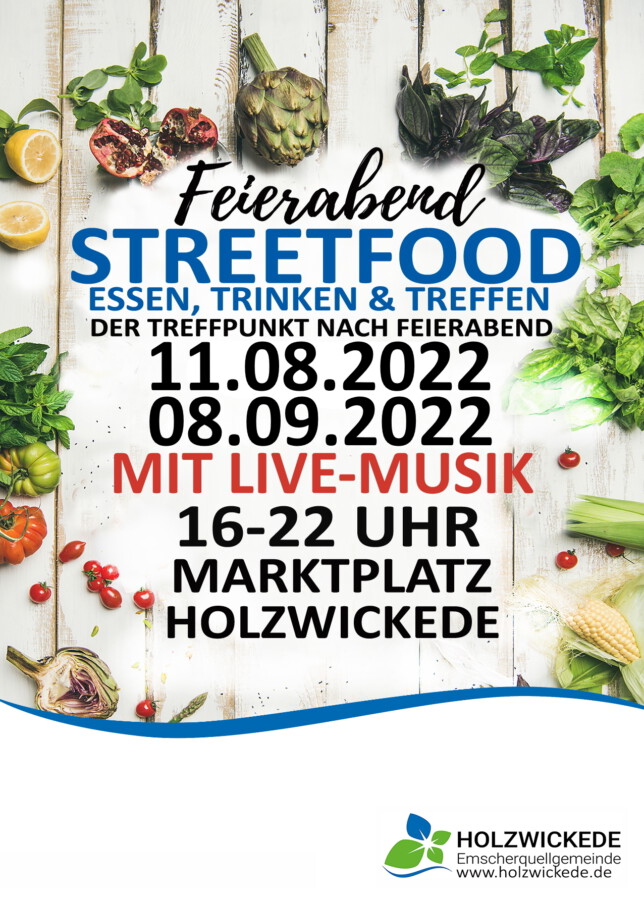 Healthy raw vegetraian party food ingredients Plakat zum Streetfood Markt