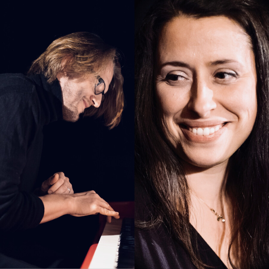 Gastieren am 13. September auf der Kleinkunstbühne Rausingen: Véronique Elling und ihr Pianist und Lebensgefährte Henrik Giese. (Foto: Frédéric Mougenot)