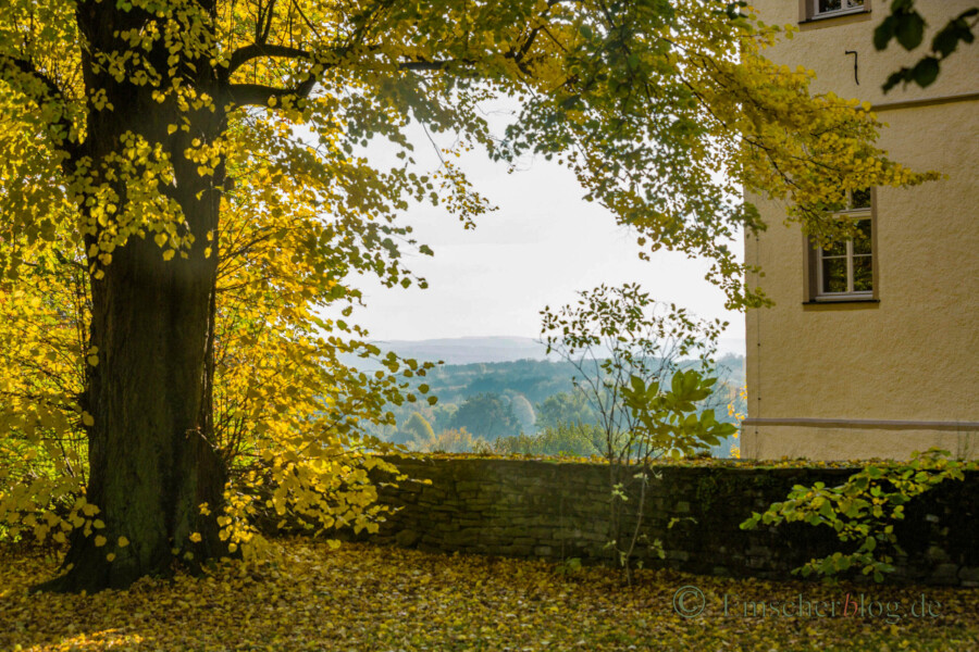 Eine der Stempelstellen für den Entdeckerpass findet sich an der Museumskasse Haus Opherdicke: Blick ins Ruhrtal vom Park am Haus Opherdicke. (Foto:P. Gräber - Emscherblog) 