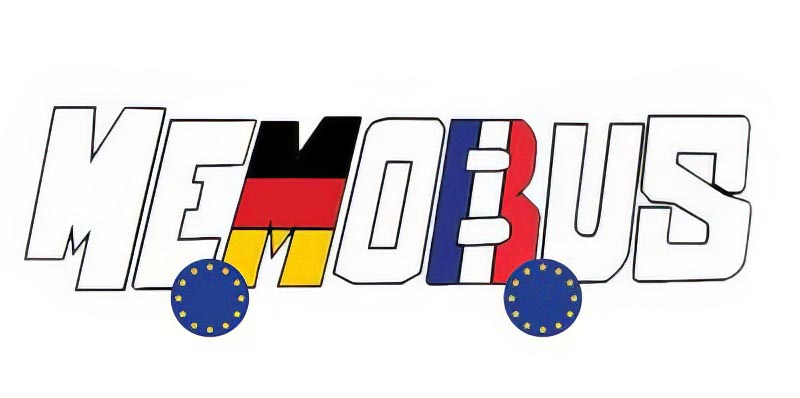 Der "Memo-Bus" ist ein gemeinsames Projekt der Vereinigung Deutsch-Französischer Gesellschaften und ihrer französischen Partnervereinigung zum 60. Jahrestag des Elysée-Vertrags. (Logo: Institutfrancais  d'Allemagne)